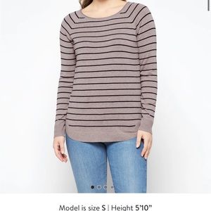 Pink Clover Valencia Curved Hem Sweater